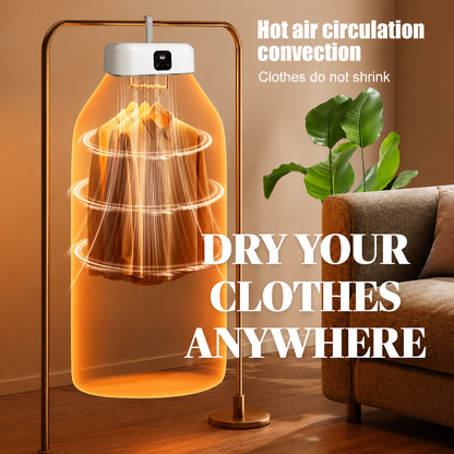 Portable Electric Clothes Dryer & Garment Care Closet | Foldable Fast Drying Wardrobe with Timer