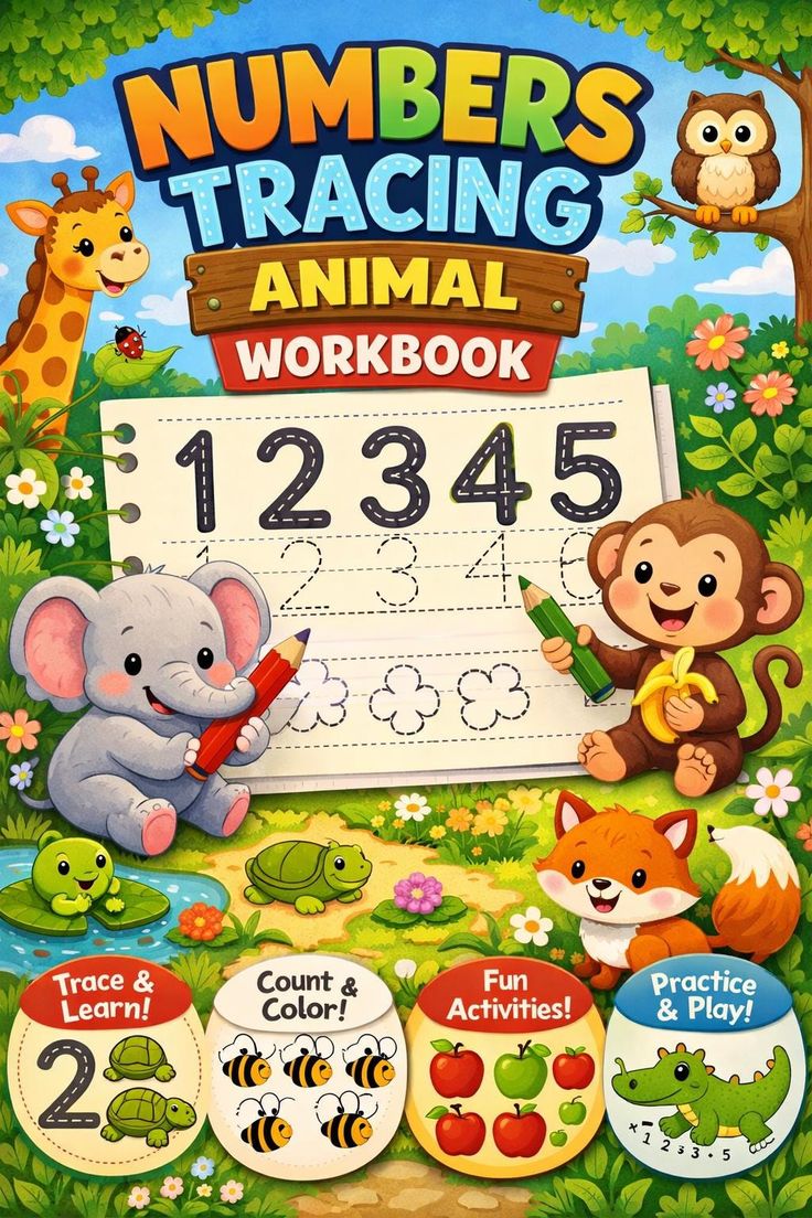 My First Kids Tracing Book – Alphabet, Numbers, Shapes & Lines Learning Workbook for Preschoolers (Ages 3-6)
